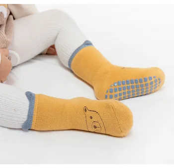 Dojčenské Ponožky Zimné Cartoon Dieťa Uterák Ponožky Pribrala Trampolína Ponožky pre Dojčatá a Deti, protišmykové pančuchový tovar Poschodí Ponožky